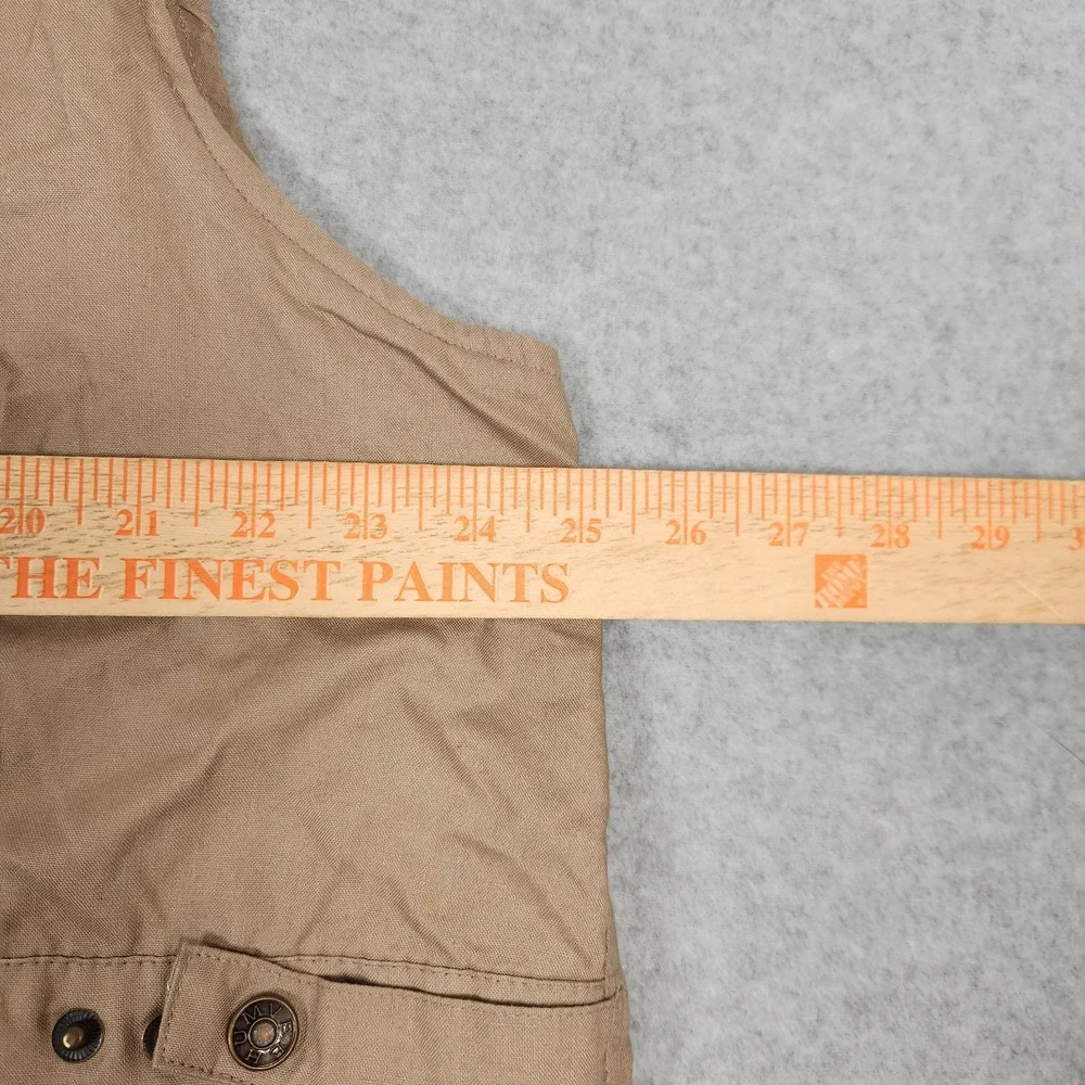 Humvee Vest Mens XL Tan Brown Safari Fishing Tactical Multi Pocket Outdoor